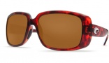 Costa Del Mar Little Harbor Sunglasses - Tortoise Frame Sunglasses - Green Mirror Glass / Costa 400