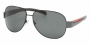 Prada PS 51LS Sunglasses Sunglasses - 7AX1A1 BLACK GRAY