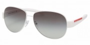 Prada PS 51LS Sunglasses Sunglasses - 7BA3M1 WHITE GRAY GRADIENT