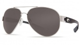 Costa Del Mar South Point Sunglasses - Palladium Frame Sunglasses - Gray Glass / Costa 580
