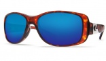 Costa Del Mar Tippet Sunglasses - Tortoise Frame Sunglasses - Amber Poly. / Costa 580