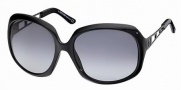 Roberto Cavalli RC522S Sunglasses Sunglasses - 01B - Black, gunmetal, gradient dark grey lenses