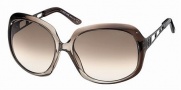 Roberto Cavalli RC522S Sunglasses Sunglasses - 20F - Transparent dark brown shaded grey, gunmetal, gradient brown lenses
