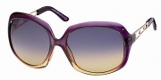 Roberto Cavalli RC522S Sunglasses Sunglasses - 59Z - Transparent violet shaded amber, rose gold, amber gradient violet lenses