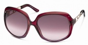 Roberto Cavalli RC522S Sunglasses Sunglasses - 81Z - Transparent red shaded violet, rose gold, gradient violet lenses