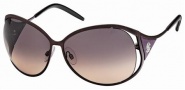 Roberto Cavalli RC574S Sunglasses Sunglasses - 81B Rose, silver/violet zebra effect temple tips, gradient violet lenses