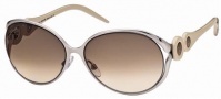 Roberto Cavalli RC588S Sunglasses Sunglasses - 34F Olive, Brownish Transparent.  gradient brown, violet lenses