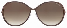 Tom Ford FT0180 Iris Sunglasses Sunglasses - 48F Brown-Coffee/Brown Shaded Lens