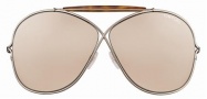 Tom Ford FT0200 Catherine Sunglasses Sunglasses - 28G Gold Beige-Havana/Light Brown Violet