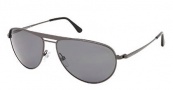 Tom Ford FT0207 Sunglasses William Sunglasses - 08D Shiny Gunmetal / Smoke Polarized