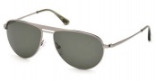 Tom Ford FT0207 Sunglasses William Sunglasses - 14R Shiny Light Ruthenium / Green Polarized