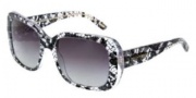 Dolce & Gabbana DG4101 Sunglasses Sunglasses - 19018G Black Lace / Gray Gradient