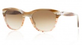 Persol PO2990S Sunglasses Sunglasses - 942/51 LIGHT HORN-BROWN CRYSTAL BROWN GRADIENT