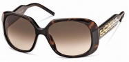 Swarovski SK0008 Sunglasses Sunglasses - 52F Havana/Brown Lens