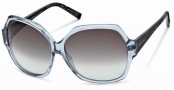 Swarovski SK0015 Sunglasses Sunglasses - 84B Transparent Azure/Smoke Lens