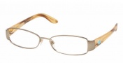 Ralph Lauren RL5058B Eyeglasses Eyeglasses - 9101 Light Brown / Gold Demo Lens