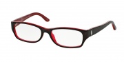 Ralph Lauren RL6058 Eyeglasses Eyeglasses - 5255 Top Havana / Red Demo Lens