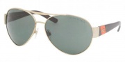 Ralph Lauren RL7032 Sunglasses Sunglasses - 911671 Pale Gold / Green