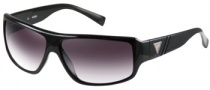 Guess GU 6556 Sunglasses Sunglasses - BLK-35: Black / Gray Flash