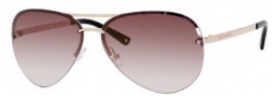 Juicy Couture Genre/s Sunglasses Sunglasses - 03YG Shiny Light Gold (WQ Browngradgldmir Lens)