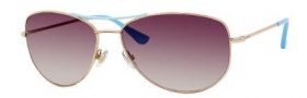 Kate Spade Ally 3/S Sunglasses Sunglasses - 0DX7 Robin Egg Gold / Y6 Brown Gradient Lens