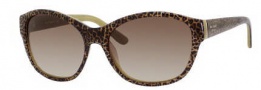 Kate Spade Lauralee/S Sunglasses Sunglasses - 01H0 Blonde Cheetah / Y6 Brown Gradient Lens