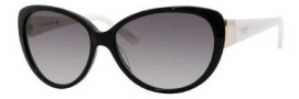 Kate Spade Soliel/S Suglasses Sunglasses - 0FU8 Black Cream / Y7 Gray Gradient Lens
