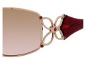 Liz Claiborne 529/S Sunglasses Sunglasses - 09R8 Light Gold (NV Brown Pink Lens)