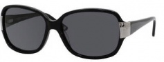 Liz Claiborne 544/S Sunglasses Sunglasses - 807P Black (RA Gray Polarized Lens)