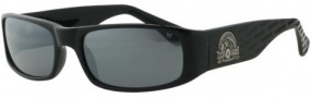 Black Flys Sunglasses Fly Grind Sunglasses - Shiny Black / Silver Flash Mirror