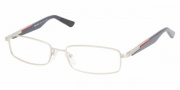 Prada Sport PS 54BV Eyeglasses Eyeglasses - 1AP1O1 Silver Demi Shiny