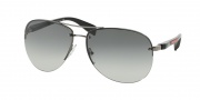 Prada Sport PS 56MS Sunglasses Sunglasses - 5AV3M1 Gunmetal / Grey Gradient