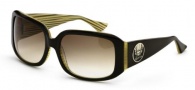 Black Flys Deluxe Fly Sunglasses Sunglasses - Brown / Yellow Stripe 