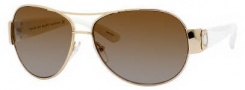 Marc by Marc Jacobs MMJ 149/P/S Sunglasses - 24SP Gold White (Rw Brown Shaded Polarized Lens)