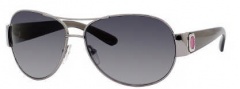 Marc by Marc Jacobs MMJ 149/P/S Sunglasses - ZKOP Palladium Black (RV Gray Shaded Polarized Lens)