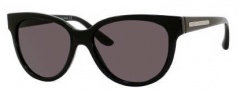 Marc by Marc Jacobs MMJ 155/S Sunglasses Sunglasses - 0D28 Shiny Black (E5 Smoke Lens)