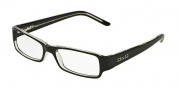 DG DD 1146 Eyeglasses Eyeglasses - 675 Black Top On Clear Demo Lens