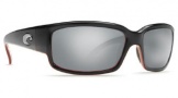 Costa Del Mar Caballito Sunglasses Black Coral Frame Sunglasses - Silver Mirror / Costa 580G