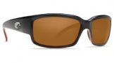 Costa Del Mar Caballito Sunglasses Black Coral Frame Sunglasses - Amber / Costa 400G