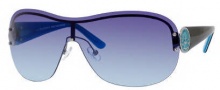Juicy Couture Grand/S Sunglasses Sunglasses - 06LB Shiny Ruthenium (TQ Turquoise Gradient Lens)