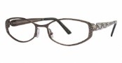 Caviar 1707 Eyeglasses Eyeglasses - (16) Brown w/ Clear Crystal Stones