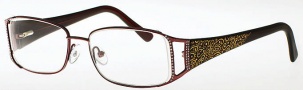 Caviar 1808 Eyeglasses Eyeglasses - (16) Brown w/ Clear/Topaz Crystal Stones