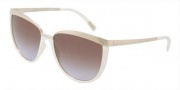 Dolce & Gabbana DG2096 Sunglasses Sunglasses - 142/68 Ivory White / Brown Gradient