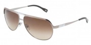 D&G DD6065 Sunglasses Sunglasses - 162/13 Gunmetal / Brown Gradient