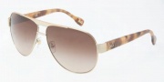 D&G DD6080 Sunglasses Sunglasses - 106013 Pale Gold / Brown Gradient