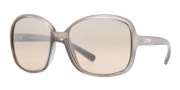 DKNY DY4076 Sunglasses Sunglasses - 34998Z Pearled Brown / Beige Mirror Silver Gradient