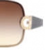 Ferragamo FE1197B Sunglasses Sunglasses - 833/13 Pale Gold / Brown Gradient