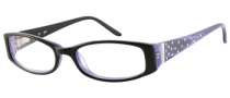 Candies C Billie Eyeglasses Eyeglasses - BLK: Black / Milky Purple