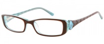 Candies C Heidi Eyeglasses Eyeglasses - BRN: Brown / Crystal Blue