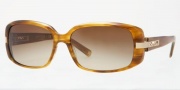 Anne Klein AK3163 Sunglasses Sunglasses - 285/78 Light Brown Stripe / Brown Gradient